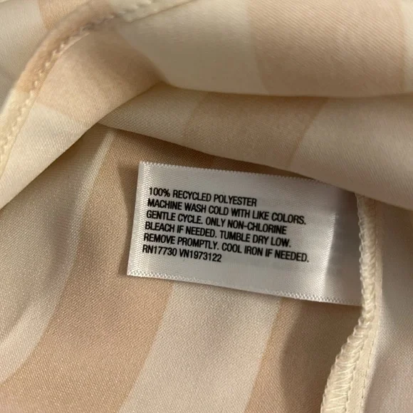 NWOT A NEW DAY satin striped top - Picture 5 of 5